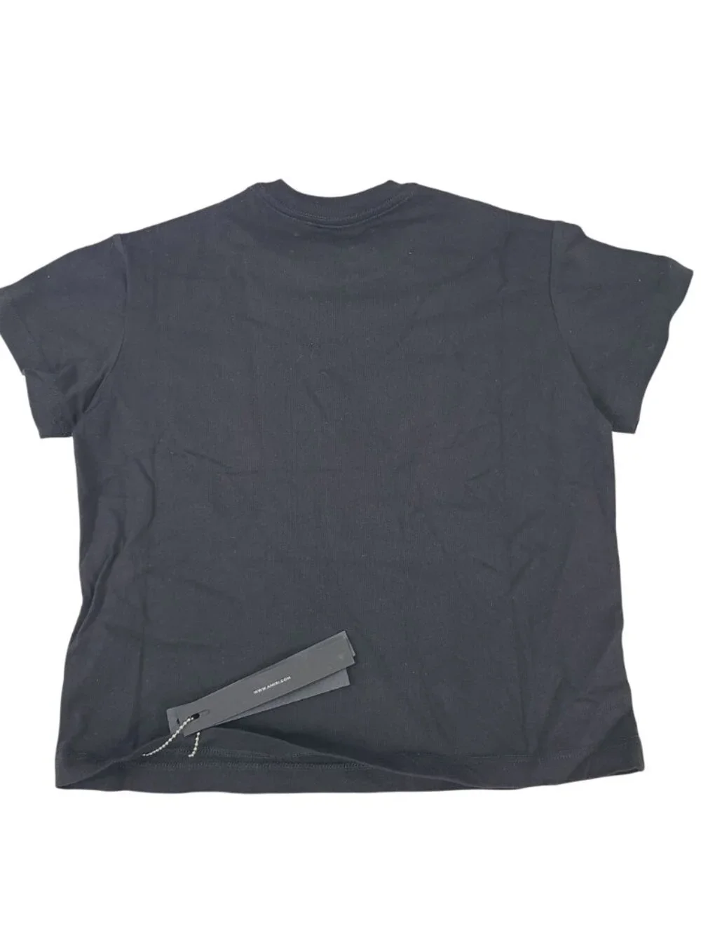 NEW Amiri Kids Black Logo Crewneck T-Shirt Size 6Y Cotton Short Sleeve